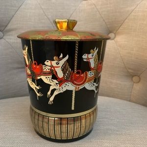 Vintage carousel tin